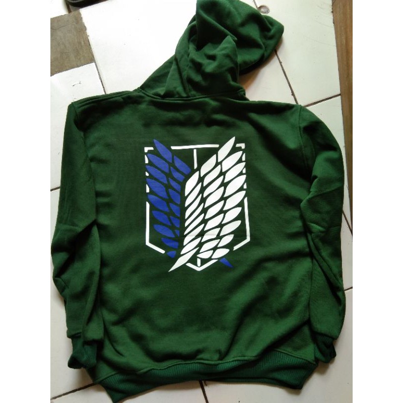 Jaket Hoodie Jumper Anime Attack on Titan / Hoodie Jumoer Shingeki No Kyojin SCOUTING LEGION Style