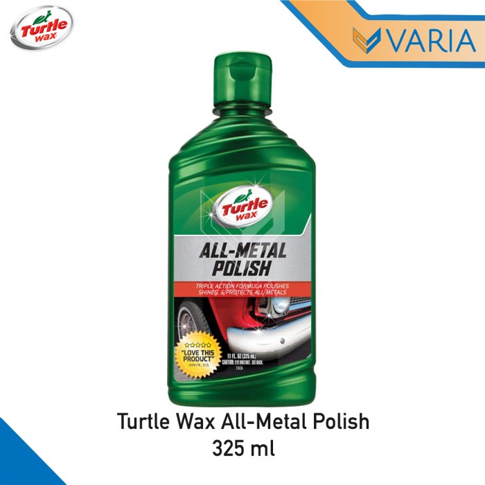 Turtle Wax All Metal Polish 325 ml Premium Grade Pengkilap Poles Logam