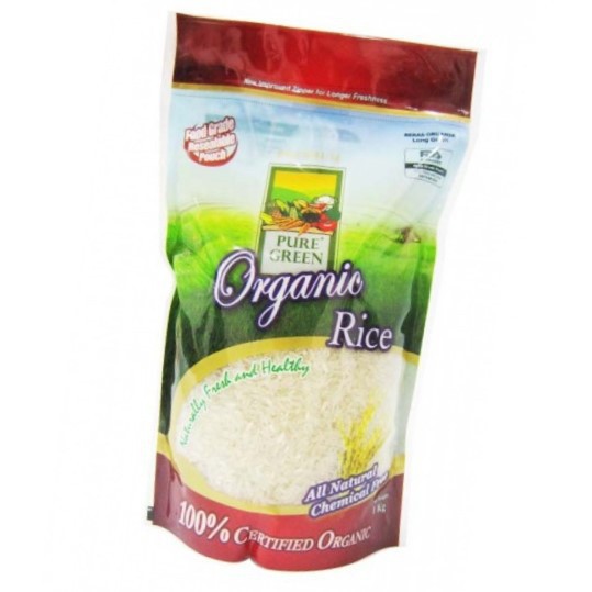

Pure Green Beras Organic Long Grain 1 kg