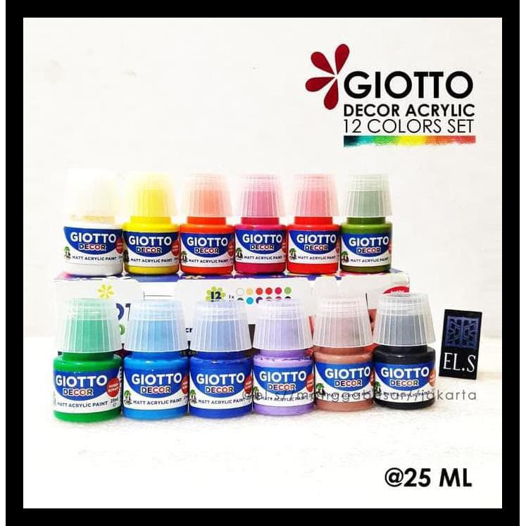 

Big Sale Giotto Decor Acrylic Set 12 Warna 25 Ml - Cat Acrylic Keren