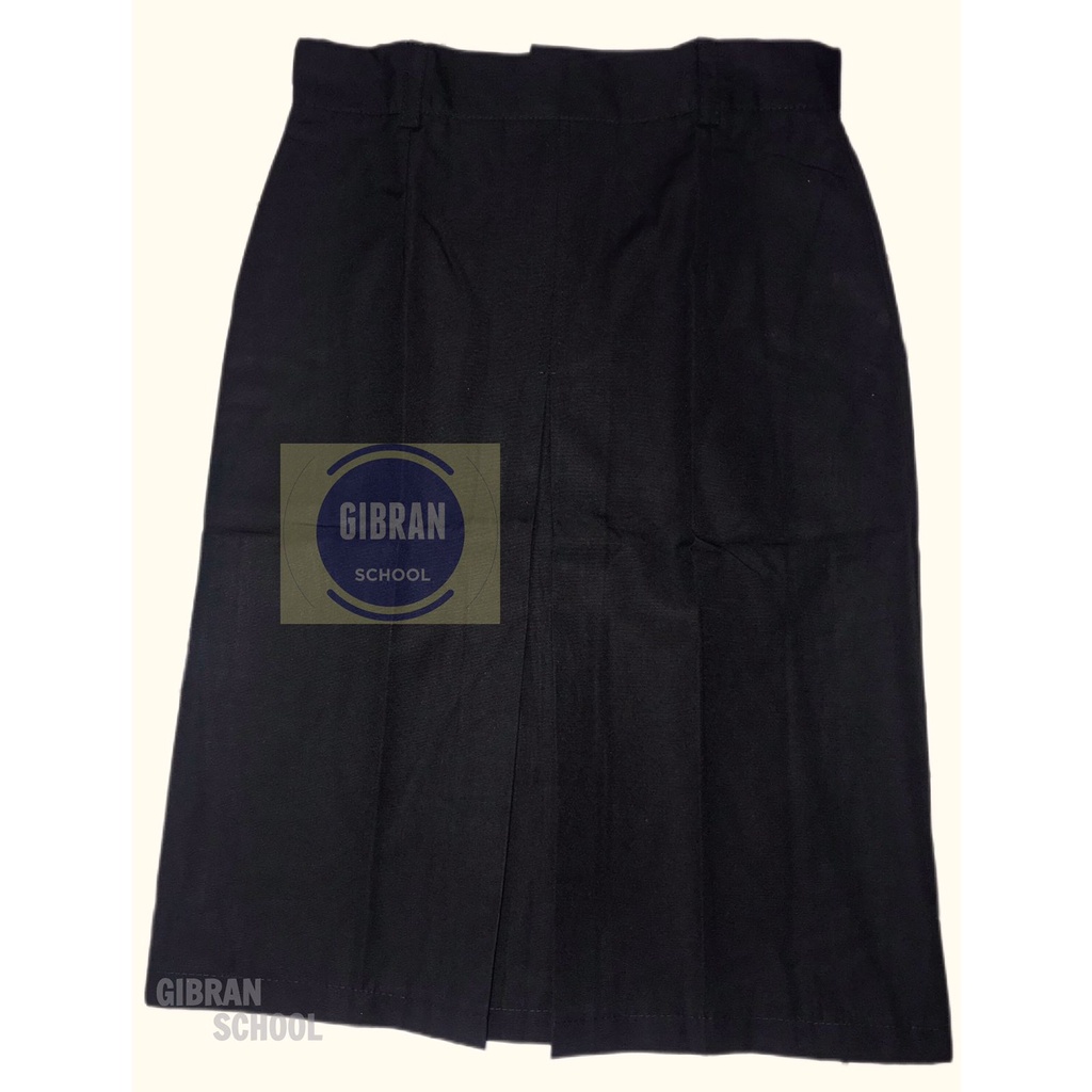 SERAGAM SEKOLAH ROK PENDEK SPAN SMA WARNA HITAM