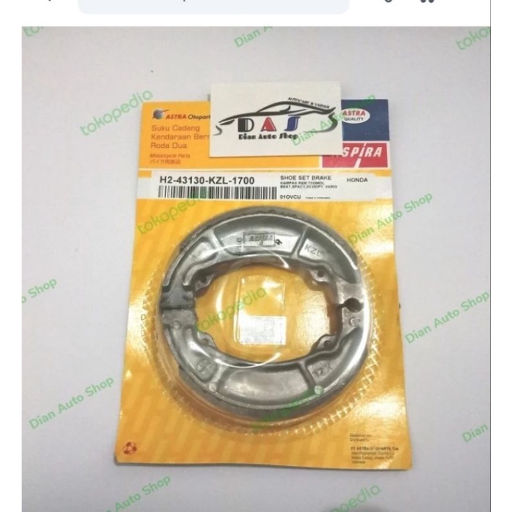 Kampas Rem Belakang Aspira Beat, Scoopy