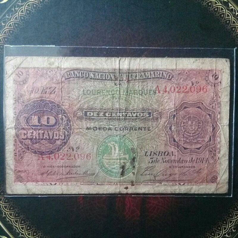 uang 10 centavos lourenco marques jajahan portugis di afrika 1914 f