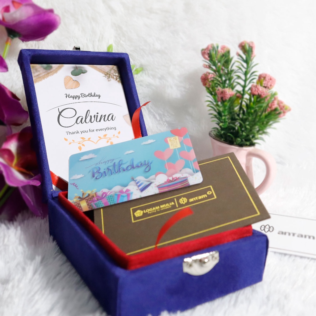 [SPECIAL BUNDLING] Emas Antam Gift Series Happy Birthday 0,5 Gram + Box