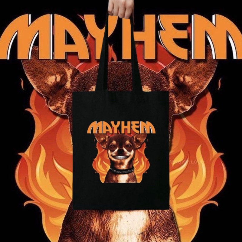 TOTE BAG MAYHEM BAND MUSIK - TOTEBAG - TOTE BAG RESLETING HITAM PRIA WANITA TAS SELEMPANG DISTRO KAN