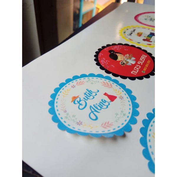 

Sticker label makanan / sticker kue / sticker minuman murah