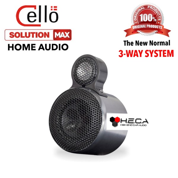 CELLO Solution Max 3-Way Speaker Tweeter Mini BookShelf