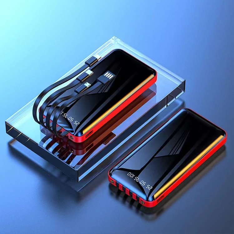 Ready - Powerbank Fast Charging 10000mAh 4 Output 2 Input with Lightning USB LED Display Pocket Size Bergaransi