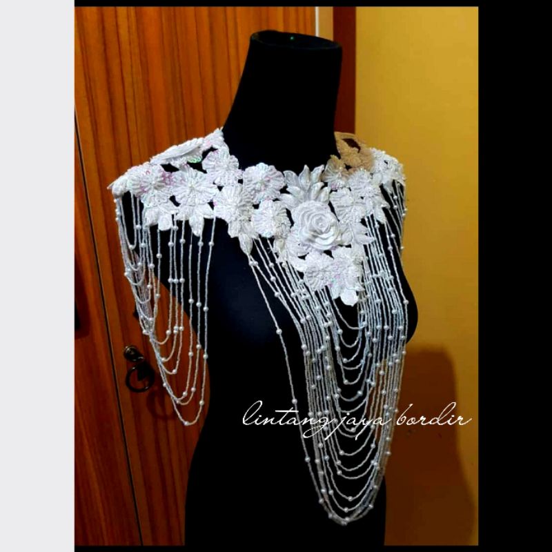 renda bordir dada balero full payet