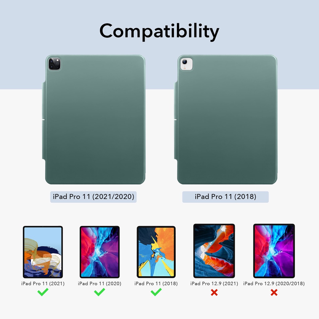 For iPad Case for iPad Pro 11/iPad mini 6/iPad Air 5 4 Magnetic Smart Case Rebound Trifold Stand for iPad Pro 12.9 2021 2018