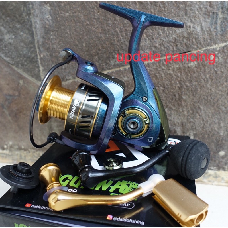 Reel DAIDO IGUANA elite power handle, bearing di line roller extra handle