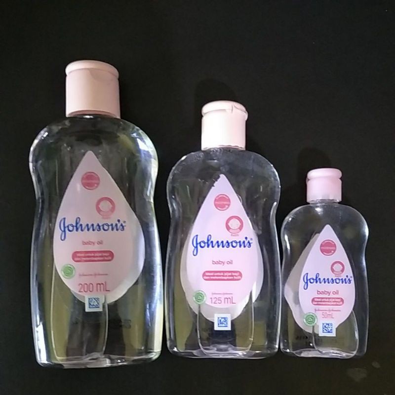 johnsons baby oil 50 125 200ml