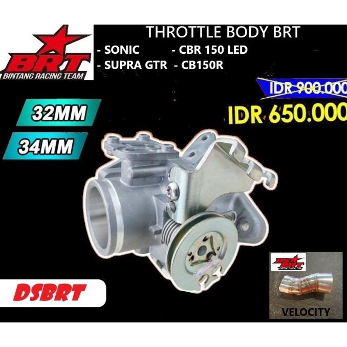 Tb Throttle Body Brt & Velocity Sonic Supra Gtr Cbr 150 Led Cb150R