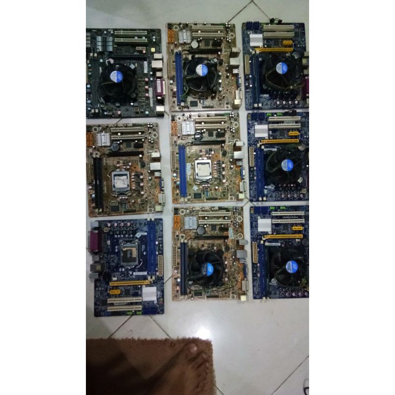 Motherboard H61 + Processor intel G2020 +Fan