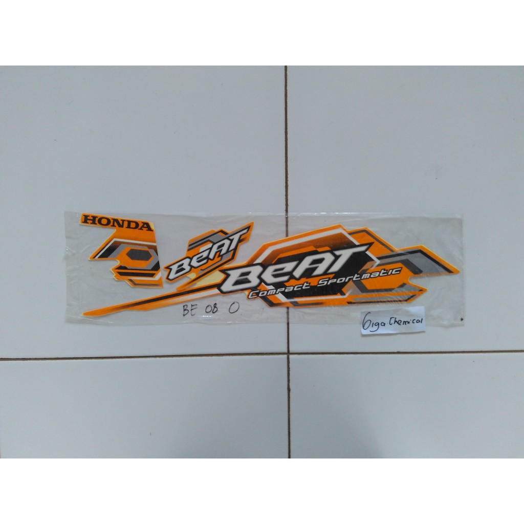 striping sticker lis beat old karbu 2008 2009 orange