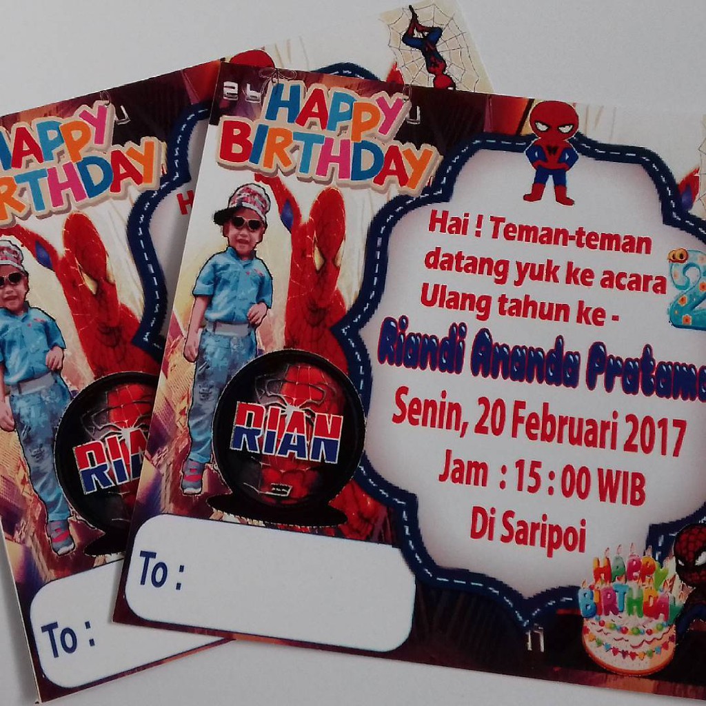 4400 Koleksi Contoh Undangan Ulang Tahun Spiderman HD Terbaru