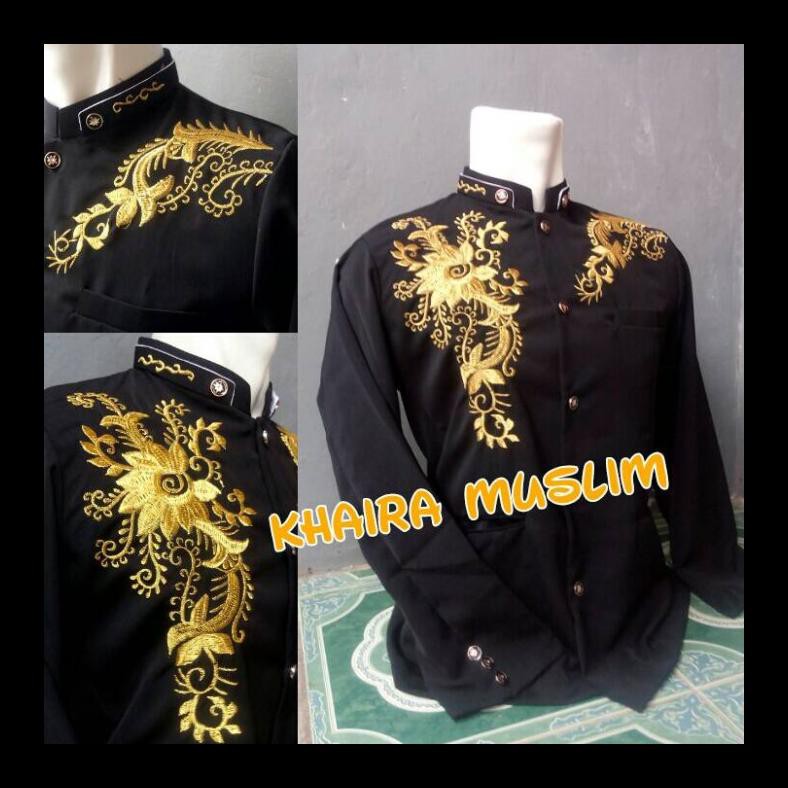 TERBARU JASKO ( JAS KOKO ) BLACK NEW GOLD FLOWER KOKO COWOK MURAH ALC
