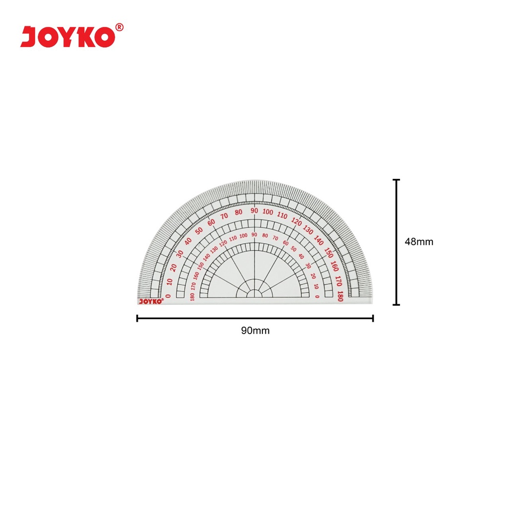 Joyko Ruler Set / 1 Set Penggaris Busur / Garisan Joyko / Alat Ukur