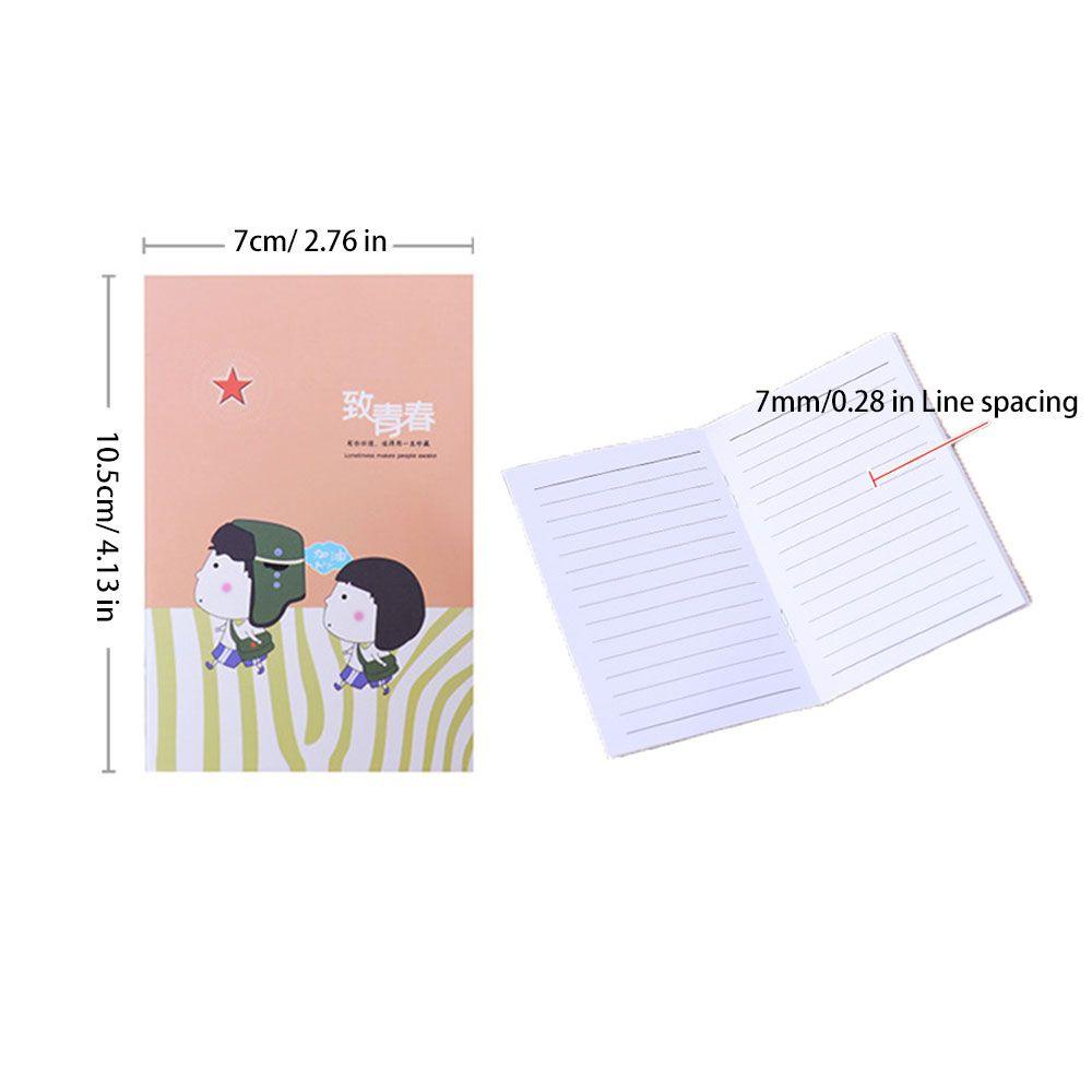 Pineapple 5PCS/5Books Mini Pocket Notepad Siswa Mudah Dibawa Diary Kartun Notebook