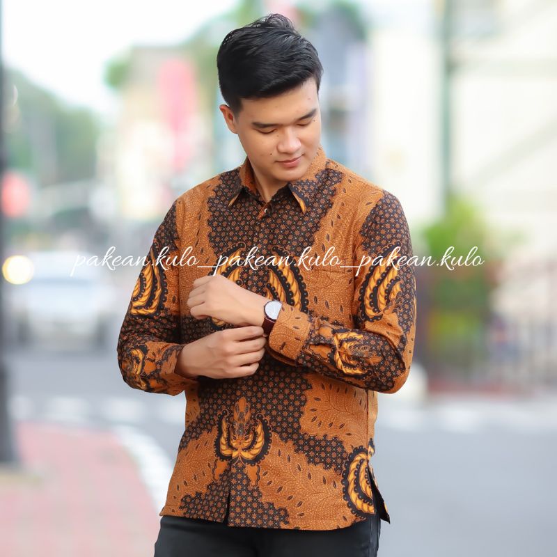 Batik Premium Pria Slimfit 07 || Motif Gurdo Sogan