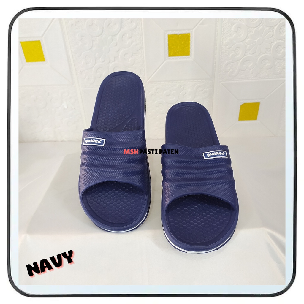 sandal selop karet pria murah tahanj air sandal slide pria original yitai 810 SIZE 35-44