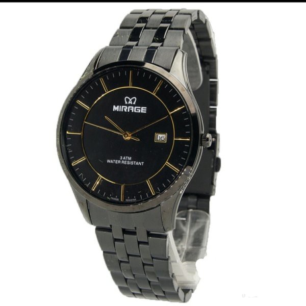 Jam Tangan Pria Mirage 8544 Hitam Original