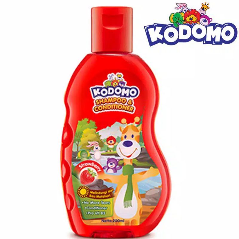 KODOMO Shampoo GEL STRAWBERRY Botol 200ML Kodomo Shampoo Gel 200ml