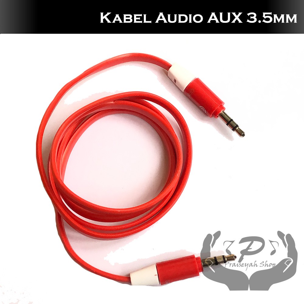 Kabel Audio AUX Handphone Mobil HP Speaker Musik Lagu Jack 3.5 mm