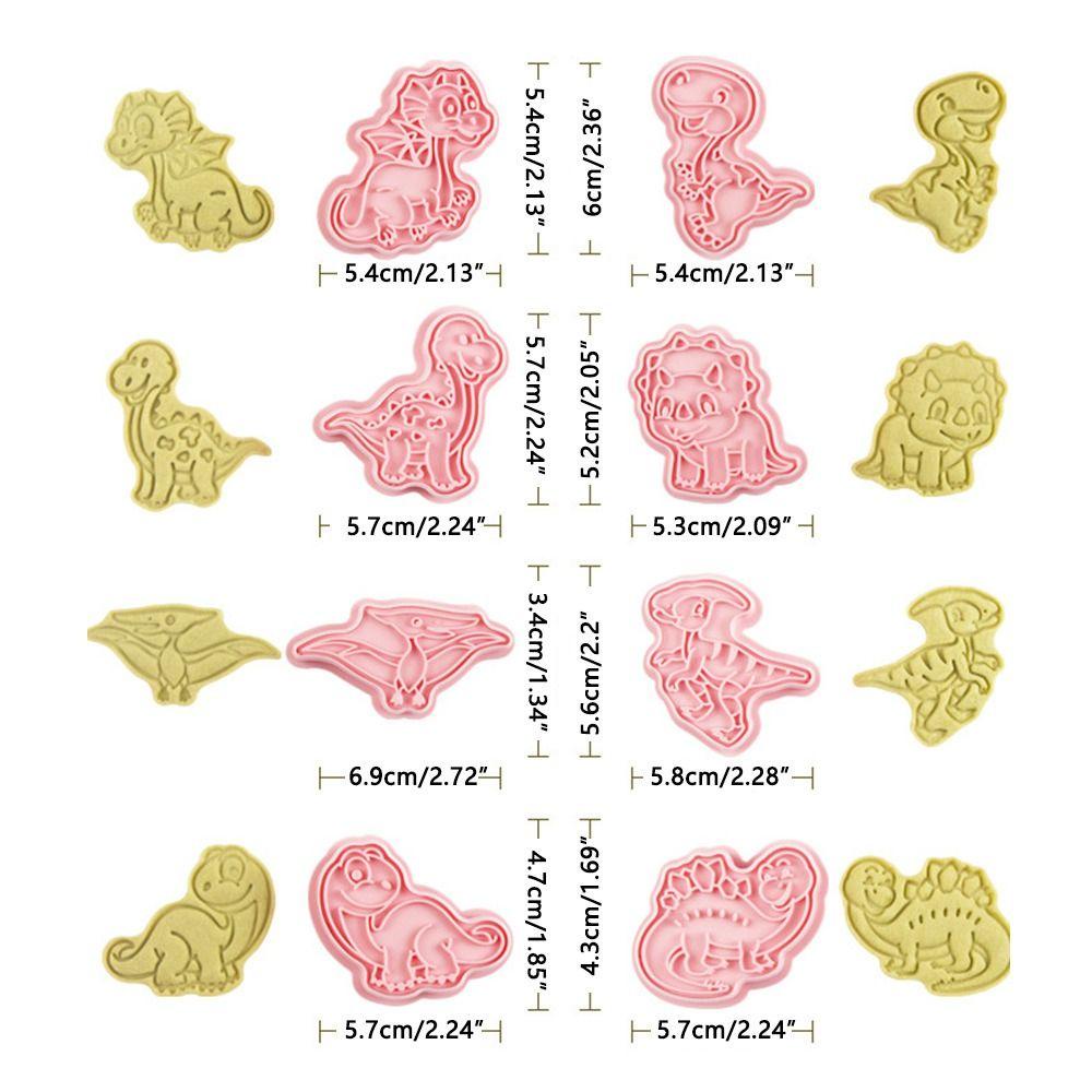 Pineapple 8pcs/set Cetakan Biskuit Makanan Fondant Pastry Dekorasi Cetakan Kue Plastik