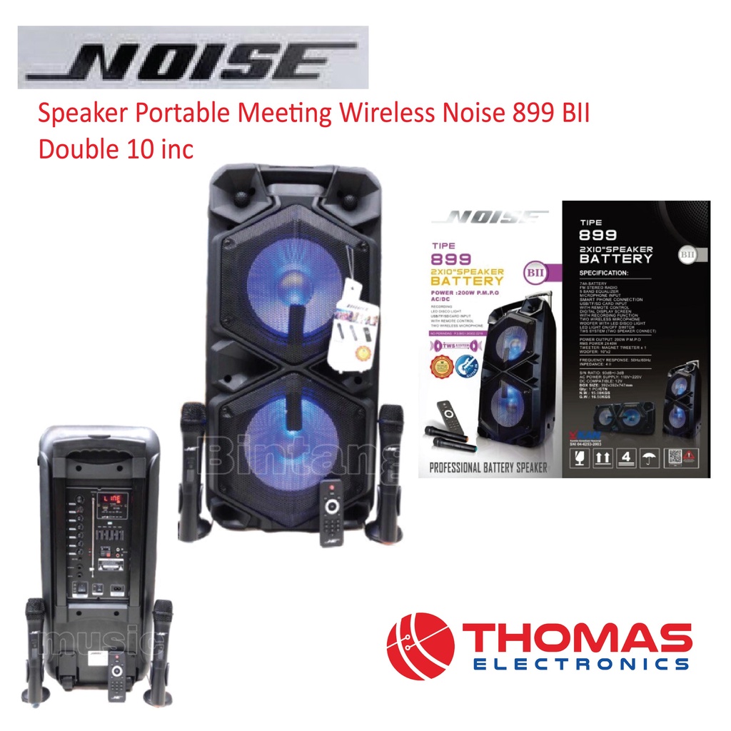 Speaker Portable Meeting Wireless Noise 899 BII Double 10 inc