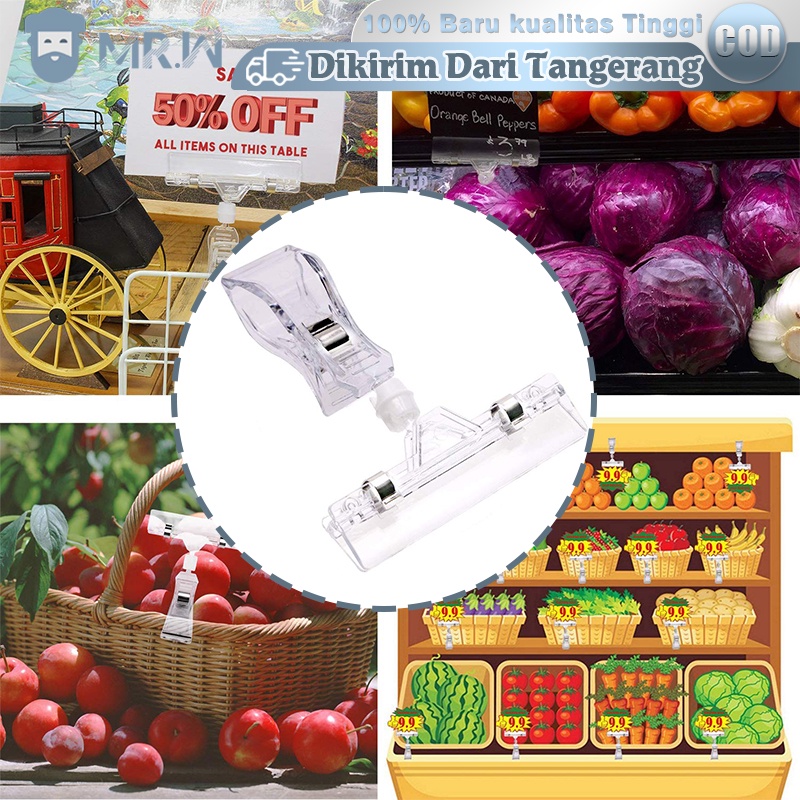 

5pcs Jepitan Harga Transparan/Jepit Harga/Penjepit Harga Price Tag 11cm/Price Tag