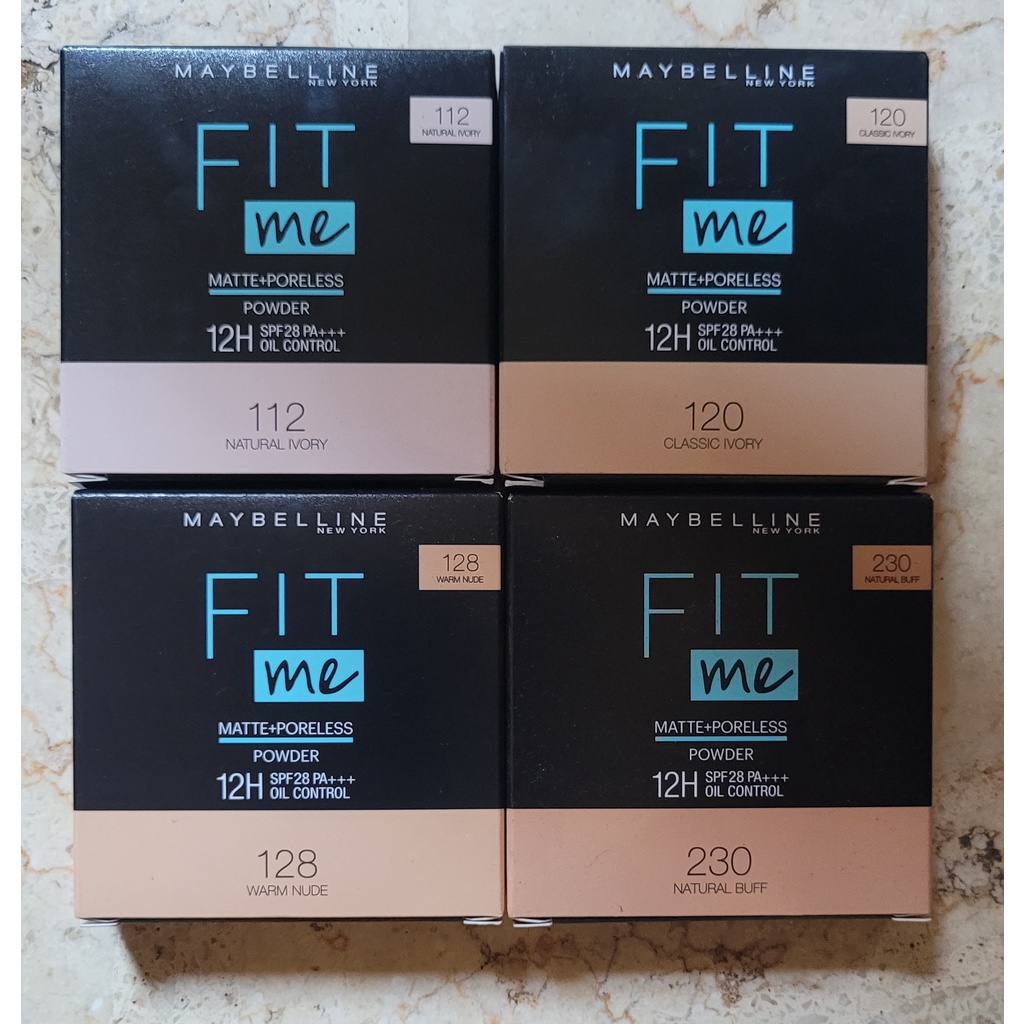 [Original] Maybelline Fit Me Matte + Poreless 12H Oil Control Compact Powder / Maybelline Bedak Pada