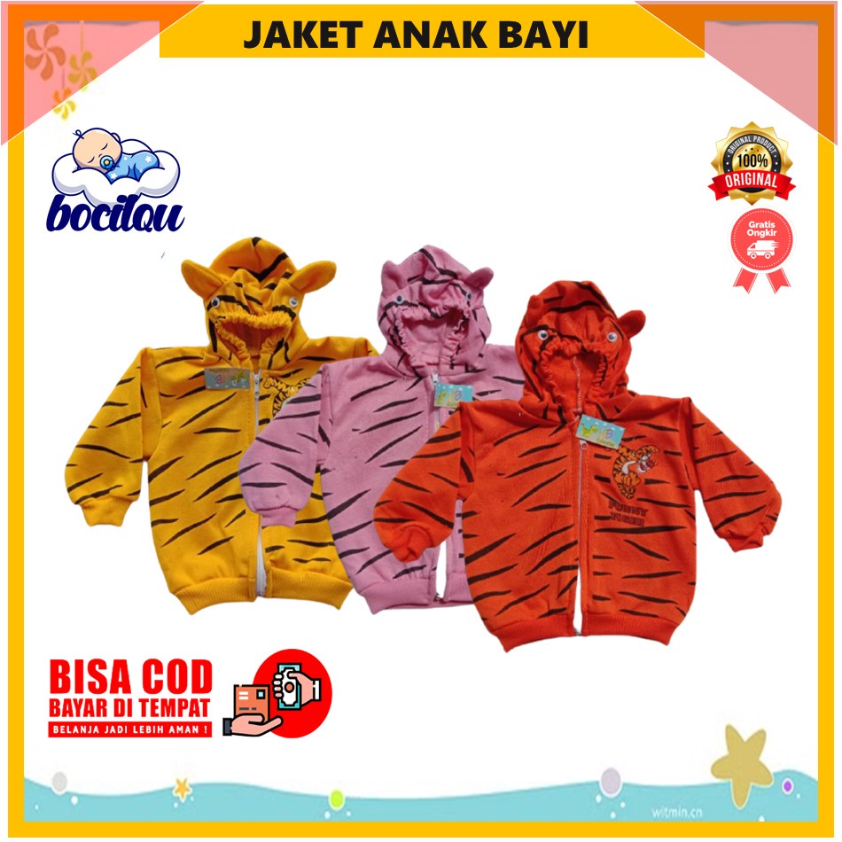 Jaket Bayi Perempuan Laki laki Motif Doraemon Dan Tiger Lucu Jaket Anak Laki laki Perempuan Murah-3