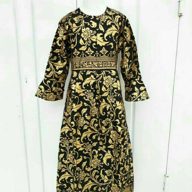 GAMIS BATIK ANAK PEREMPUAN FASHION MUSLIM ANAK PEREMPUAN