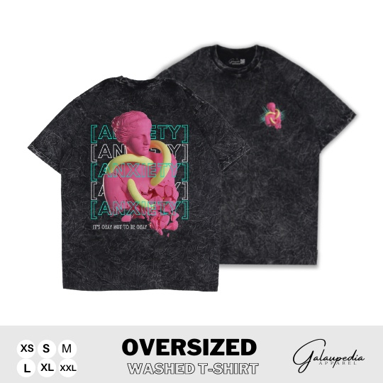 Oversized Washed T-shirt / Banana washed tees / kaos oversize stonewash / sandwash / acid wash /