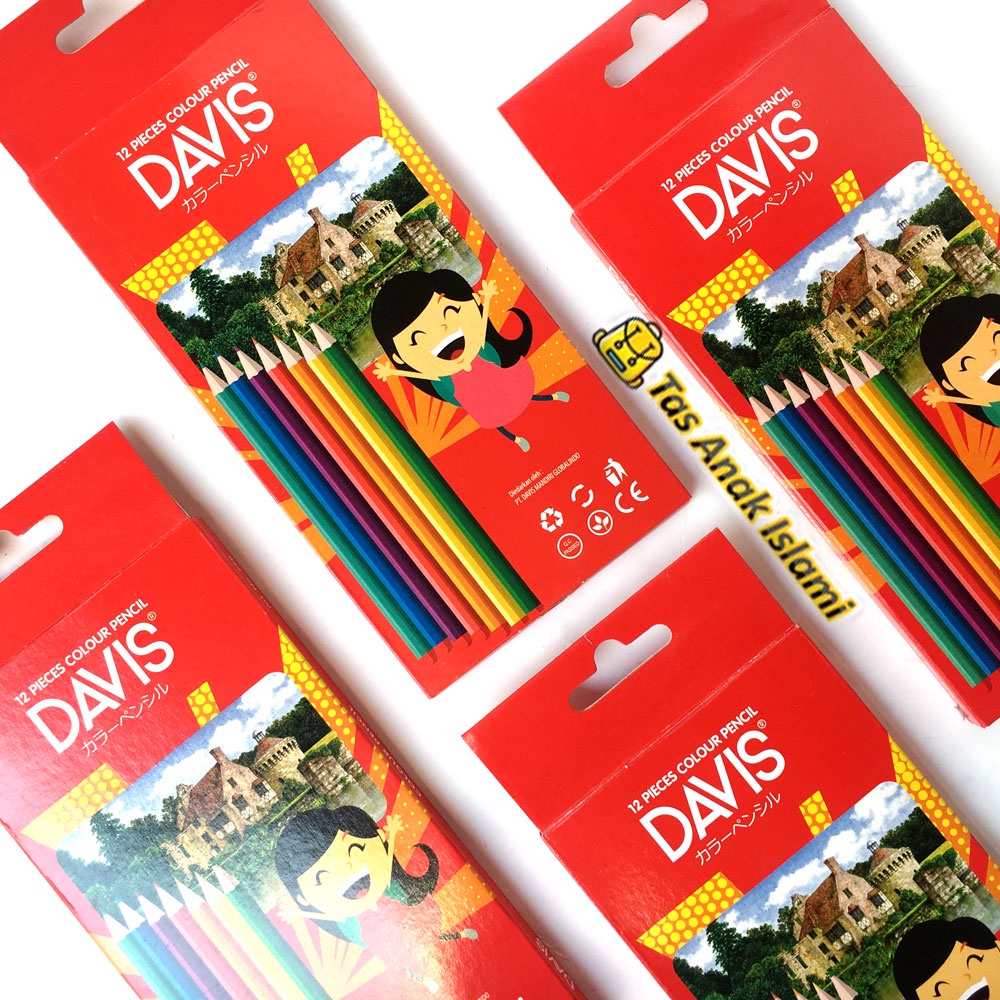 

Pensil Warna DAVIS 12 warna Panjang