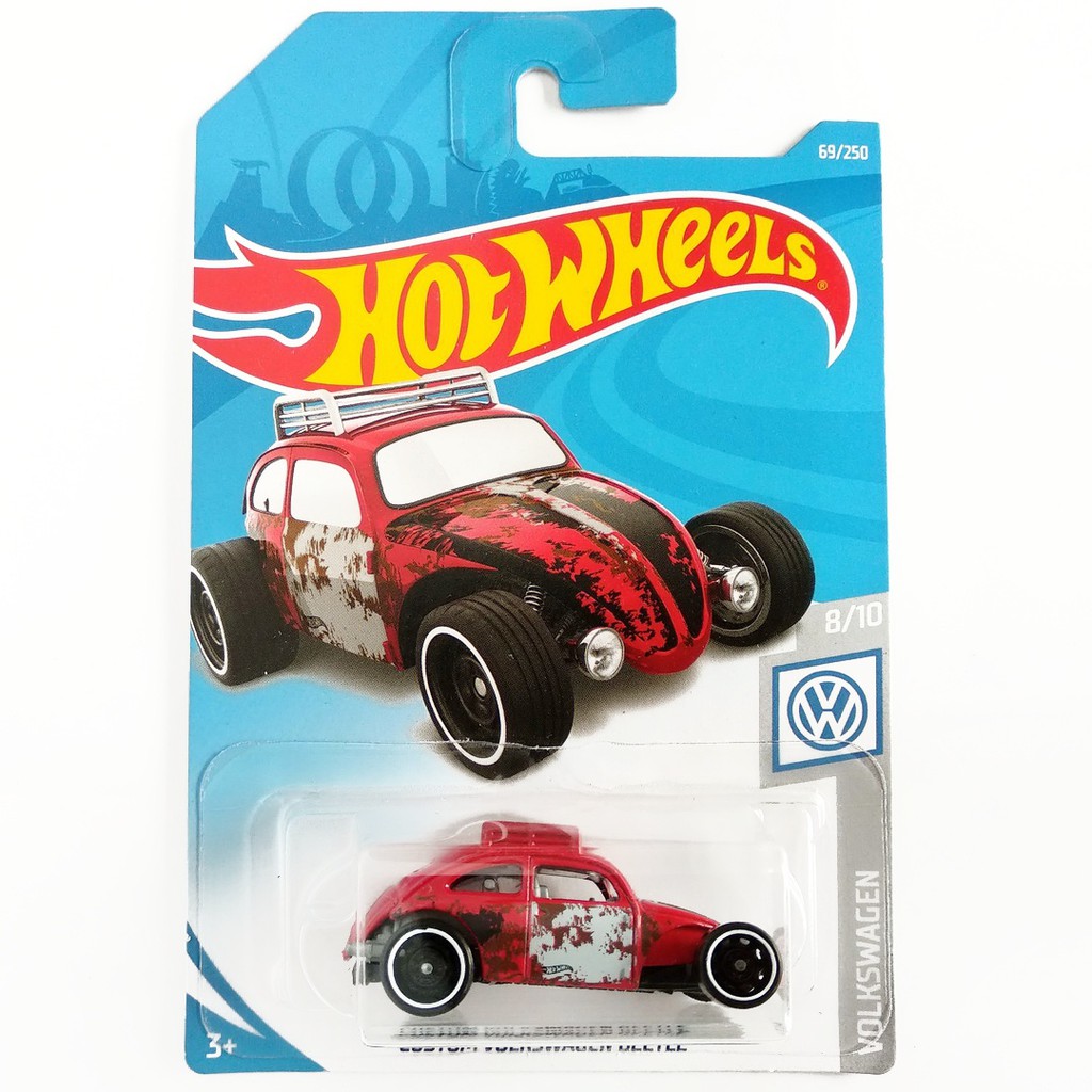 Hot Wheels Custom VW Beetle Merah Volkswagen Mainan Mobil Hotwheels