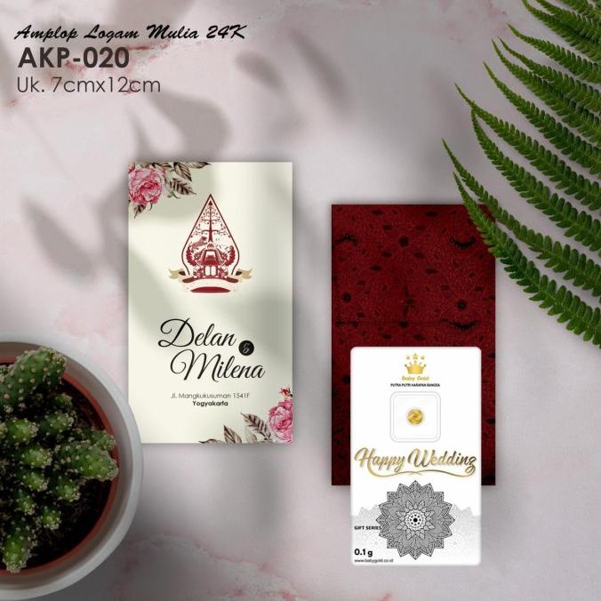 

Tambahan Amplop baby gold souvenir pernikahan