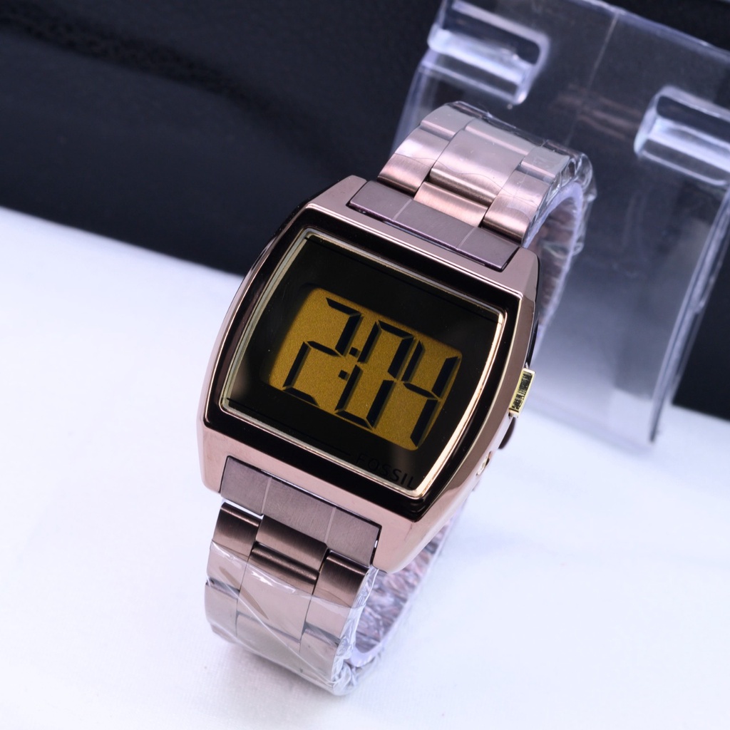 Jam Tangan Wanita Fashion H5903B Digital Tali Rantai Tanggal Hari Aktif Free Box &amp; Baterai