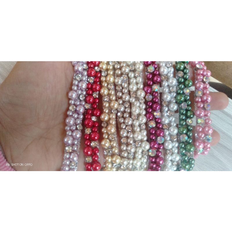 PAYET RANGKAI MUTIARA mix DIAMOND (10CM)