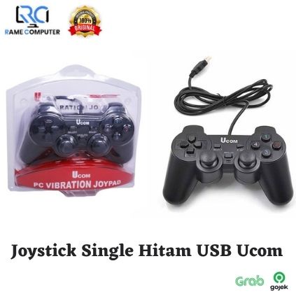 Gamepad PC/Joystick Single Hitam USB For PC Gamer/Ucom Joystick