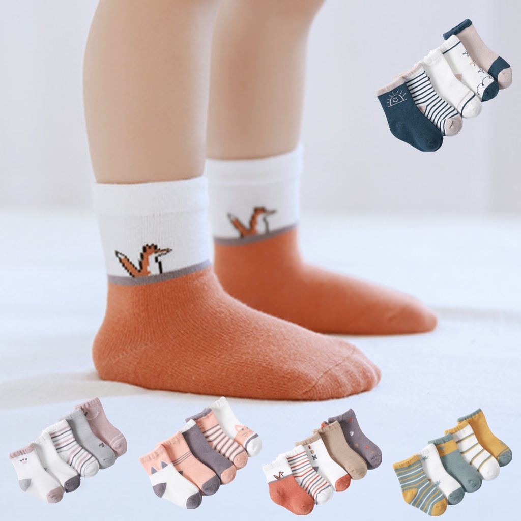 Tokobia paket kaos kaki bayi import 5 pcs KKS 007