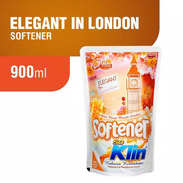 SoKlin SOFTENER PELEMBUT Pewangi Pakaian 900ml Pengharum Baju Pouch 800 ml Refill 780ml So Klin 800ml Isi Ulang 780 ml 900 ml