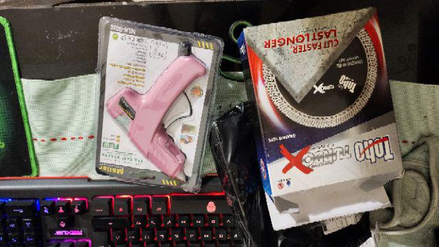 Alat Lem Tembak Glue Gun Lem Bakar Cair 20 Watt +bonus Refill Lem