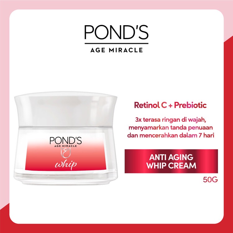 Ponds Age Miracle Day Whip Moisturizer Cream Anti Aging 50G