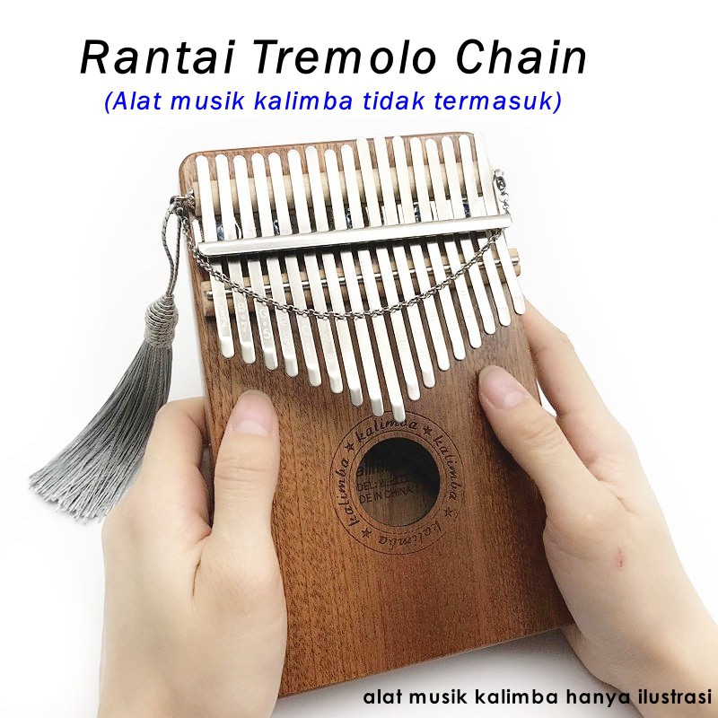 [READY INDO] Rantai Tremolo Chain Efek Alat Musik Kalimba Mbira Tassel Piano Afrika Kimi Gecko