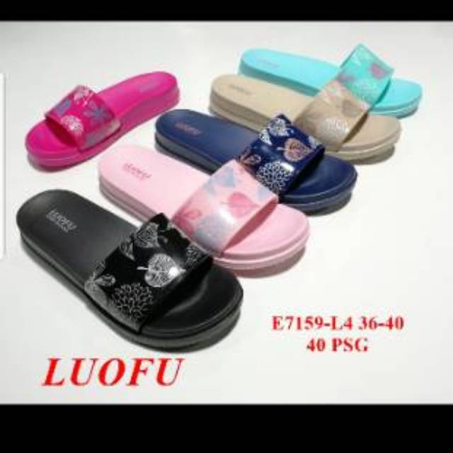 luofu E7159-L4 sandal selop wanita empuk ringan-1