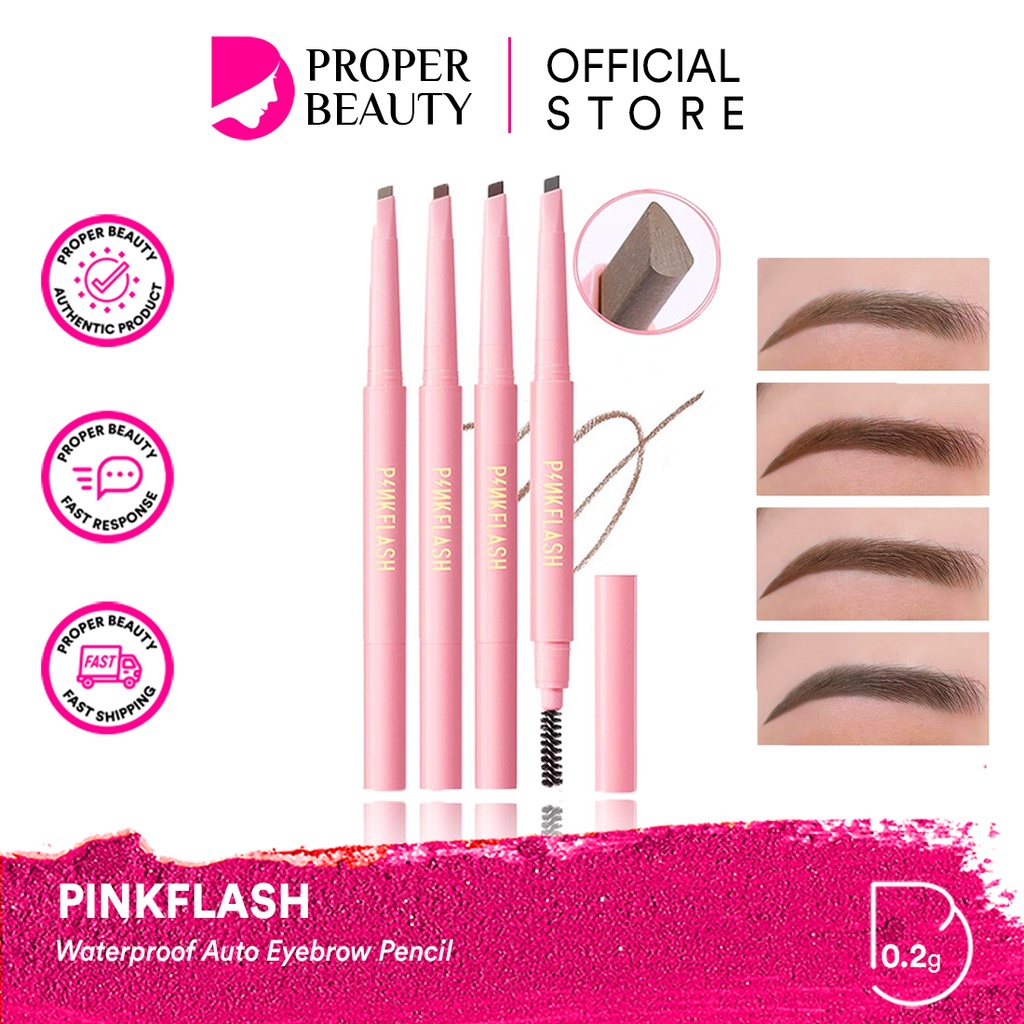 PINKFLASH Waterproof Auto Eyebrow Pencil China / Lasting Matte Lipcream Glossy Lipgloss Silky Velvet