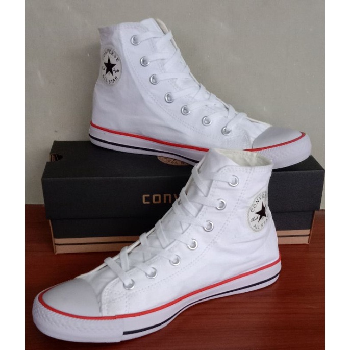 sepatu converse all star classic high full white all star classic tinggi putih polos