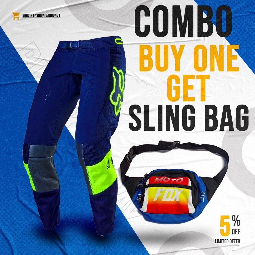 motocross motorcycle pants and motocross sling bag | Celana cross | celana trail | sling bag cross